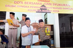 Sambut Tahun 2018 Ini, Polresta Bogor, Akan Rehab Masjid Zikrullah