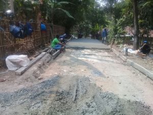 Pembangunan Jalan Lingkungan Kamp. Bedeng Rt 011/06 Desa Medalkrisna Tidak Sesuai RAB dan Asal Jadi