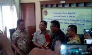 Pimpinan Komisi II DPR RI, Kunjungi Kantor BPN Indramayu.