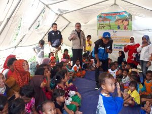 Anak-anak Deliserdang Berbagi Kasih Kepada Anak Korban Tsunami Lampung.