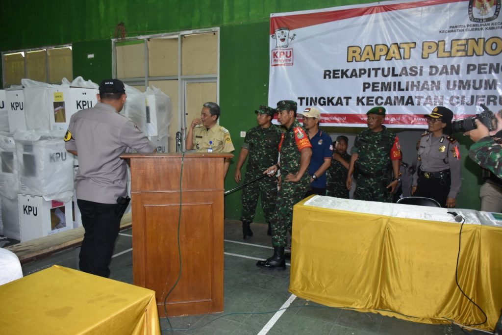 Satgas Pengamanan Pemilu 2019 Polres Bogor / Korem 061 SK Kunjungi PPK