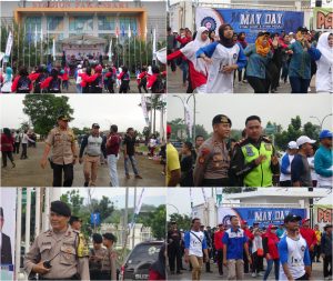 Kapolres Bogor Hadiri Giat May Day Di Stadion Pakansari Cibinong