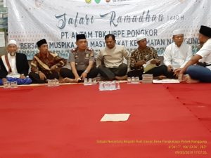 Kapolsek Nanggung Bersama Muspika Dan Management PT. Antam Tbk Santuni Anak Yatim Piatu