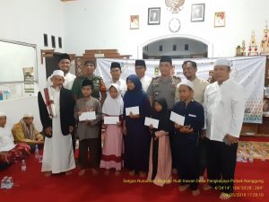 Giat Santuni Anak Yatim Oleh Polsek Nanggung