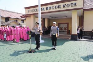 Kapolresta Bogor Kota Pimpin Upacara Korp Raport Kenaikan Pangkat 41 Anggota Polri dan 33 ASN Periode 1 Juli 2019