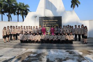 Upacara Ziarah Dan Tabur Bunga Dalam Rangka Hari Bhayangkara ke – 73 Di Pimpin oleh Kapolresta Bogor Kota