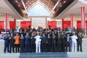 Bupati Sukabumi Hadiri Upacara Peringatan Hari HUT ke-74 TNI Tingkat Kabupaten Sukabumi Tahun 2019.