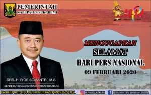 Sekertaris Daerah ( SEKDA ) Kab. Sukabumi Megucapkan Selamat Hari Pers Nasional