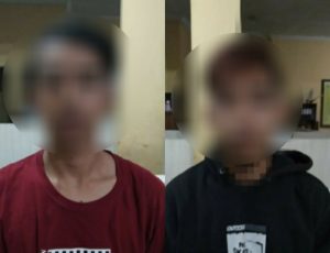 Kedapatan Bawa Ganja, Dua Remaja ini Diciduk Anggota Polsek Cicurug Polres Sukabumi