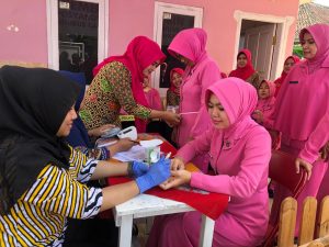 Bhayangkari Kota Sukabumi Ajak Warga Periksa Kesehatan, Guna Cega Resiko PTM