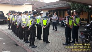 Polsek Cicurug Lakukan Pengamanan Perjalanan Kapolri ke Setukpa Polri di Sukabumi