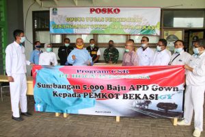 Pemkot Kota Bekasi Menerima Bantuan 5000 Untuk Tenaga Medis (ADP) Dari PT. Hogy
