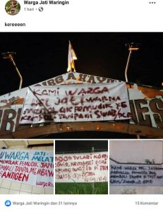 Heboh… Tersebar Dalam Unggahan FB Tentang Penolakan Para Pemudik Yang Balik Masuk Ke Wilayah Bekasi – Jakarta