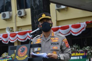 Kapolresta Cirebon Pimpin Upacara Korps Raport Kenaikan Pangkat 73 Personel