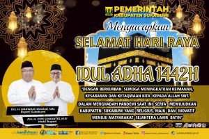 Pemda Kabupaten Sukabumi dan Diskominfosan Sukabumi Mengucapkan Selamat Hari Raya Idul Adha 1442 H