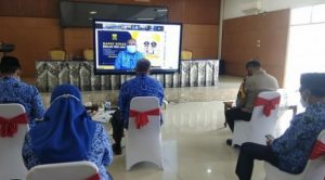 Bupati Sukabumi H. Marwan Hamami pimpin Rapat Dinas Bulan Juli secara Virtual di Pendopo Sukabumi