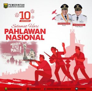 SETDA Kabupaten Sukabumi Mengucapkan Selamat Hari PAHLAWAN 10 November 2021
