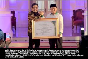 Ridwan Kamil Raih Penghargaan dari Kemendes PDTT Tahun 2022