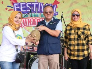 Penutupan Festival Durian Lokal Unggulan Sukabumi, Wabup ” Ada Enam Varietas Unggul “