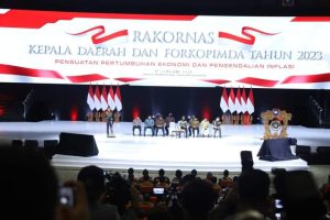 Bupati Marwan Ikuti Rakornas Kepala Daerah dan Forkopimda, Bahas Ekonomi dan Inflasi