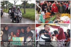Bupati Cirebon Mubeng Keliling Berikan Bantuan di Kecamatan Dukupuntang