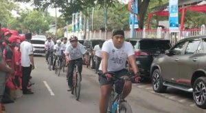 Indramayu Disinggahi Tim Sepeda Jelajah Negeri HPSN 2023