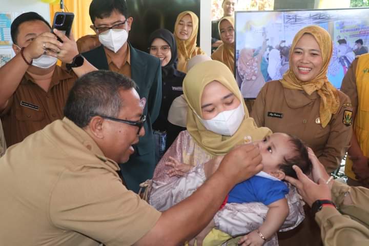 Launching Pencanangan Sub PIN Polio, Bupati Berharap Imunisasi Memutus Matarantai Penyebaran Polio