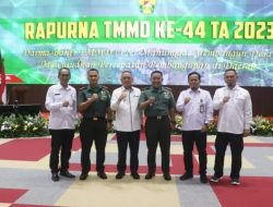 Rapat Purna TMMD, Wabup” Hasil Evaluasi di Sukabumi Terlaksana Dengan Baik dan Lancar “