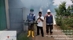 PT. Hutama Karya dan Ketua Rt 001/011 Adakan Giat Foging Di Wilayah Rw 11 Desa Gandasari