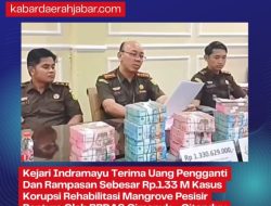 Kejari Indramayu Setorkan Rp 1,33 Miliar ke Kas Negara Hasil Eksekusi Tipikor