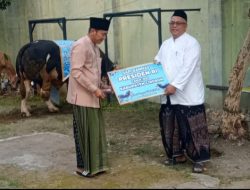 Wabup Jigus Serahkan Sapi Banmas Pemberian Presiden Prabowo Subianto kepada Ketua DKM Masjid Agung Sumber